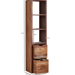 Wohnzimmerregale|Massivholzregale*Pharao24 Wohnzimmer Regal Ulma