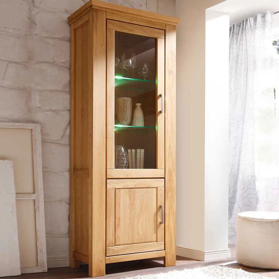 Wohnwand 350 Cm|Massivholz Wohnwände*Pharao24 Wohnzimmer Schrankwand Grasilla