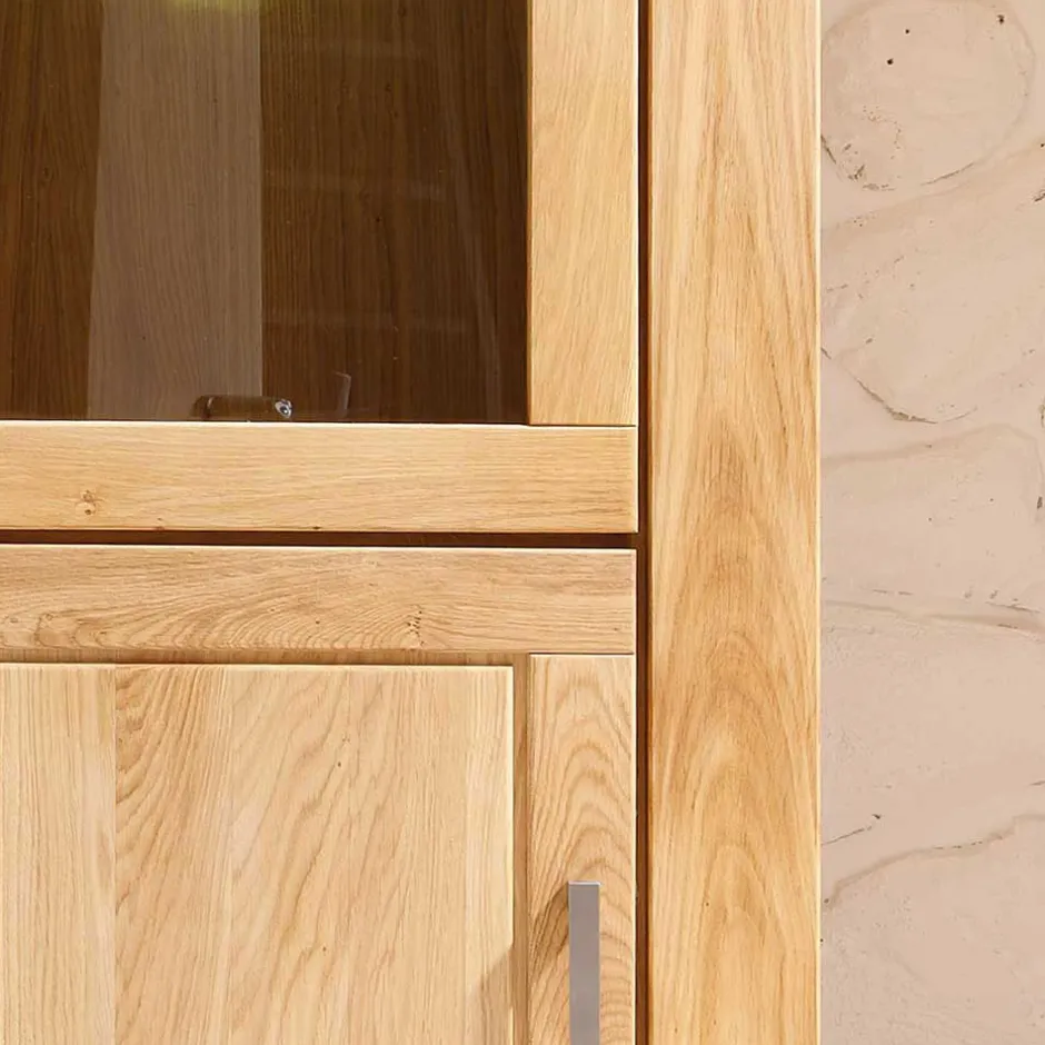 Wohnwand 350 Cm|Massivholz Wohnwände*Pharao24 Wohnzimmer Schrankwand Grasilla