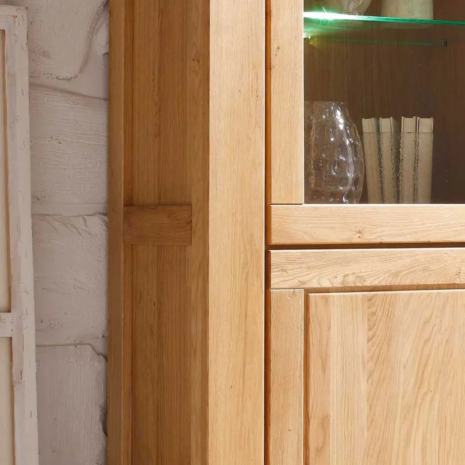 Wohnwand 350 Cm|Massivholz Wohnwände*Pharao24 Wohnzimmer Schrankwand Grasilla