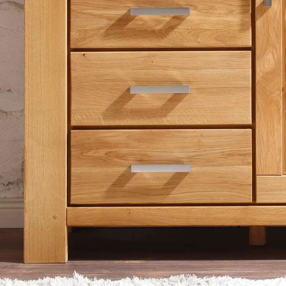 Wohnwand 350 Cm|Massivholz Wohnwände*Pharao24 Wohnzimmer Schrankwand Grasilla