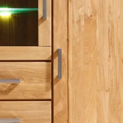 Wohnwand 350 Cm|Massivholz Wohnwände*Pharao24 Wohnzimmer Schrankwand Grasilla