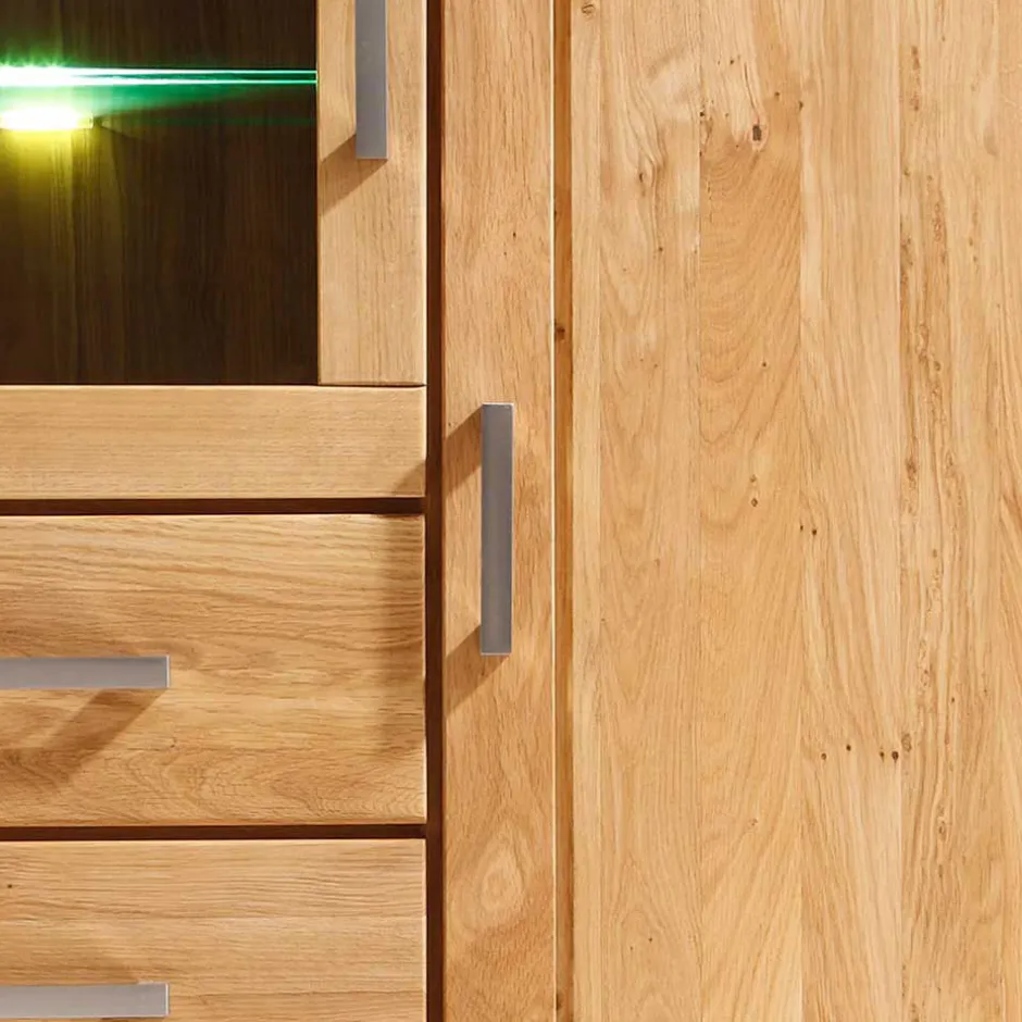 Wohnwand 350 Cm|Massivholz Wohnwände*Pharao24 Wohnzimmer Schrankwand Grasilla