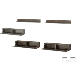 Pharao24 Wohnzimmer Schrankwand Hanniba> Wohnwand 300 Cm|Moderne Wohnwände