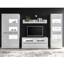 Wohnwand 300 Cm|Moderne Wohnwände*Pharao24 Wohnzimmer Schrankwand Novinza