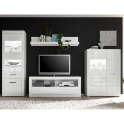 Pharao24 Wohnzimmer Schrankwand Triango> Wohnwand 300 Cm|Moderne Wohnwände