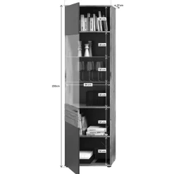 Moderne Wohnwände|Wohnwand 300 Cm*Pharao24 Wohnzimmer Schränke Plestna