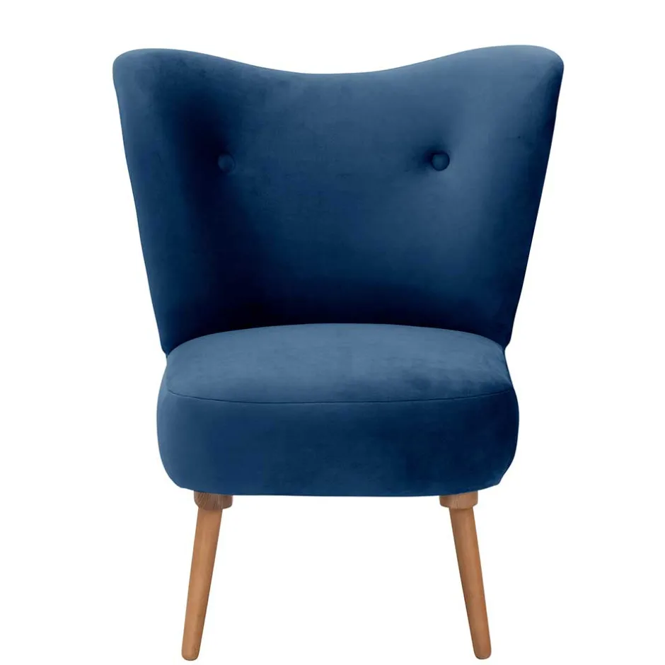 Pharao24 Wohnzimmer Sessel dunkelblau Bechir> Wohnzimmer Sessel