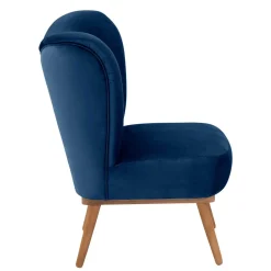 Pharao24 Wohnzimmer Sessel dunkelblau Bechir><noscript><img width=