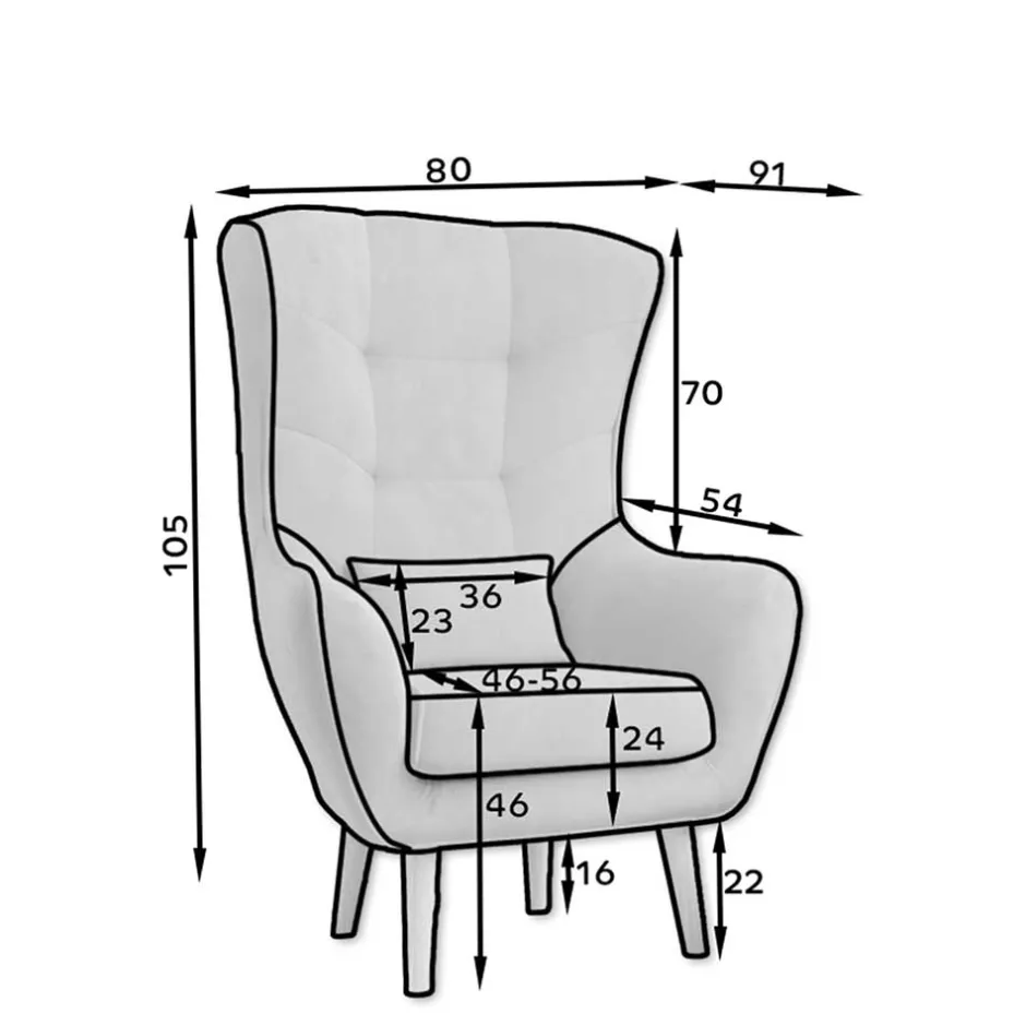 Pharao24 Wohnzimmer Sessel Liazovia> Polstermöbel|Wohnzimmer Sessel