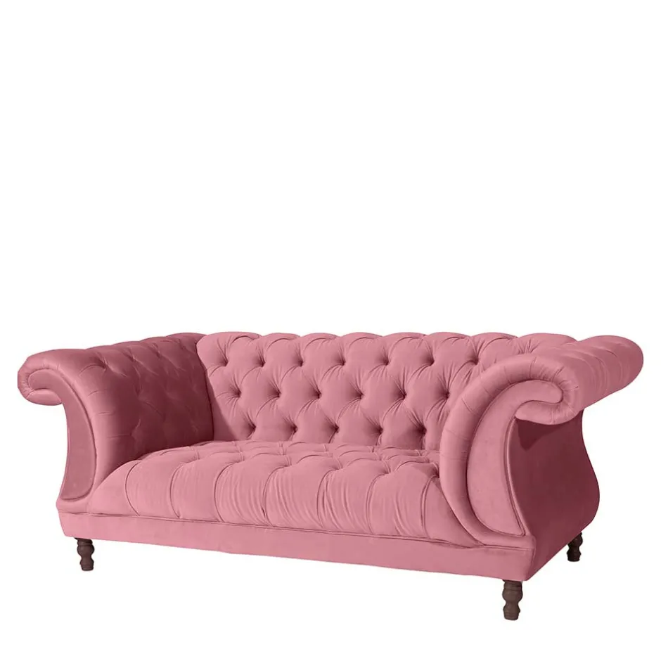 Wohnzimmercouch|Einzelsofa*Pharao24 Wohnzimmer Sofa Rosa Lisbon