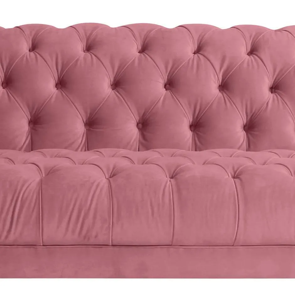 Wohnzimmercouch|Einzelsofa*Pharao24 Wohnzimmer Sofa Rosa Lisbon