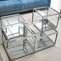 Pharao24 Wohnzimmer Tisch Satz Juareza> Glastische