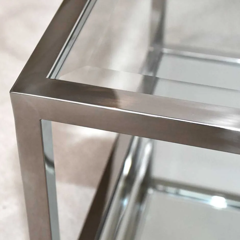 Pharao24 Wohnzimmer Tisch Satz Juareza> Glastische