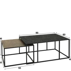 Pharao24 Wohnzimmer Tisch Set Pingdong><noscript><img width=