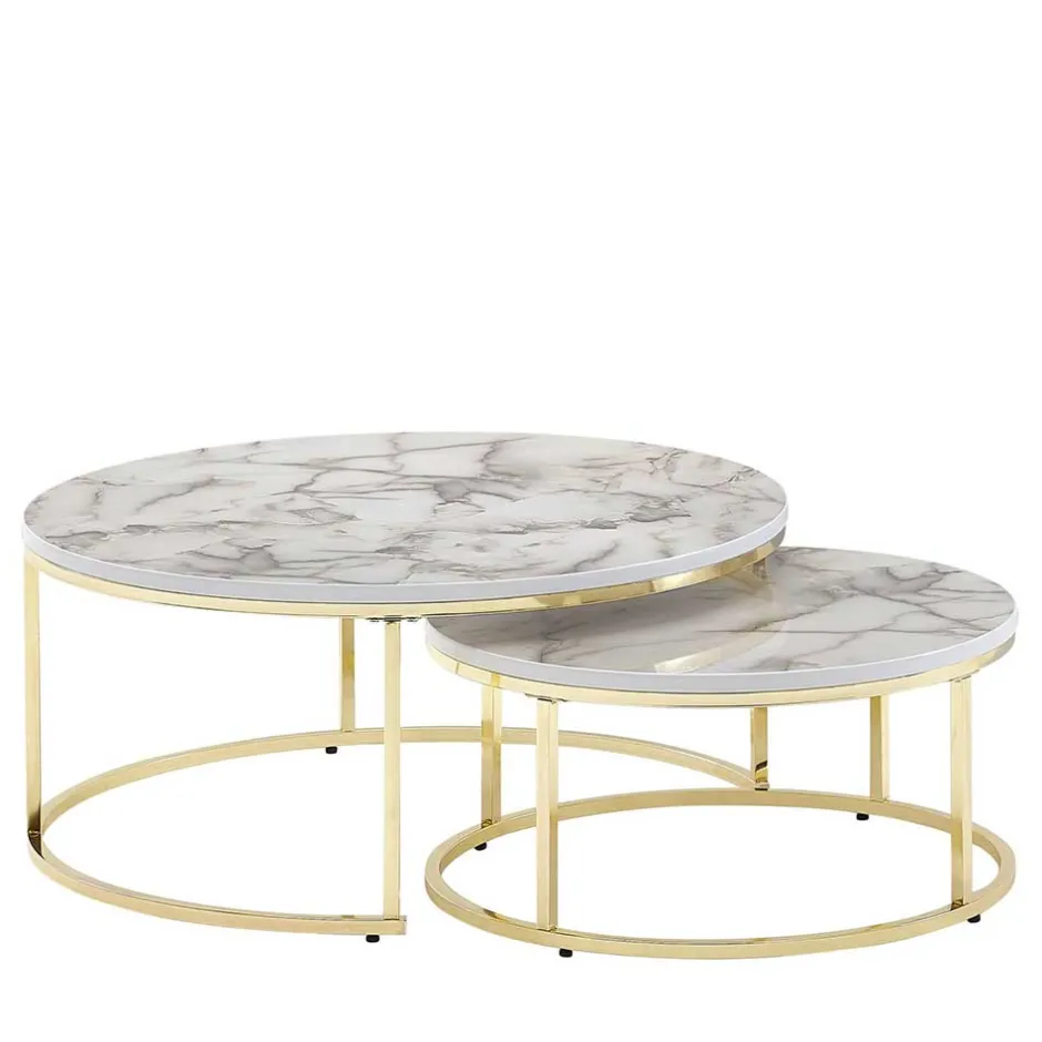 Beistelltische|Couchtische*Pharao24 Wohnzimmer Tisch Set Synaro