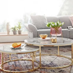 Beistelltische|Couchtische*Pharao24 Wohnzimmer Tisch Set Synaro