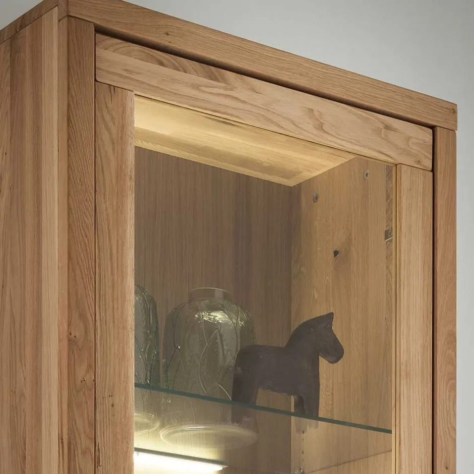 Massivholzmöbel|Vitrinenschrank*Pharao24 Wohnzimmer Vitrine Shailina