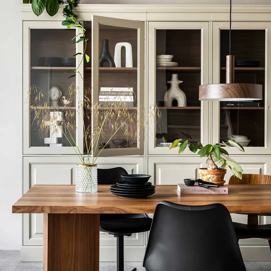 Pharao24 Wohnzimmer Vitrinenschrank Nivatus> Wohnzimmerschrank|Massivholz Schränke