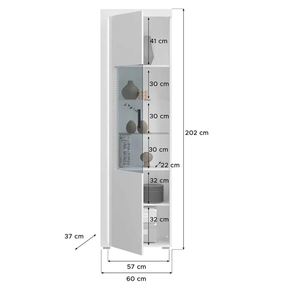 Vitrinenschrank|Wohnzimmervitrinen*Pharao24 Wohnzimmer Vitrinenschrank Countrys