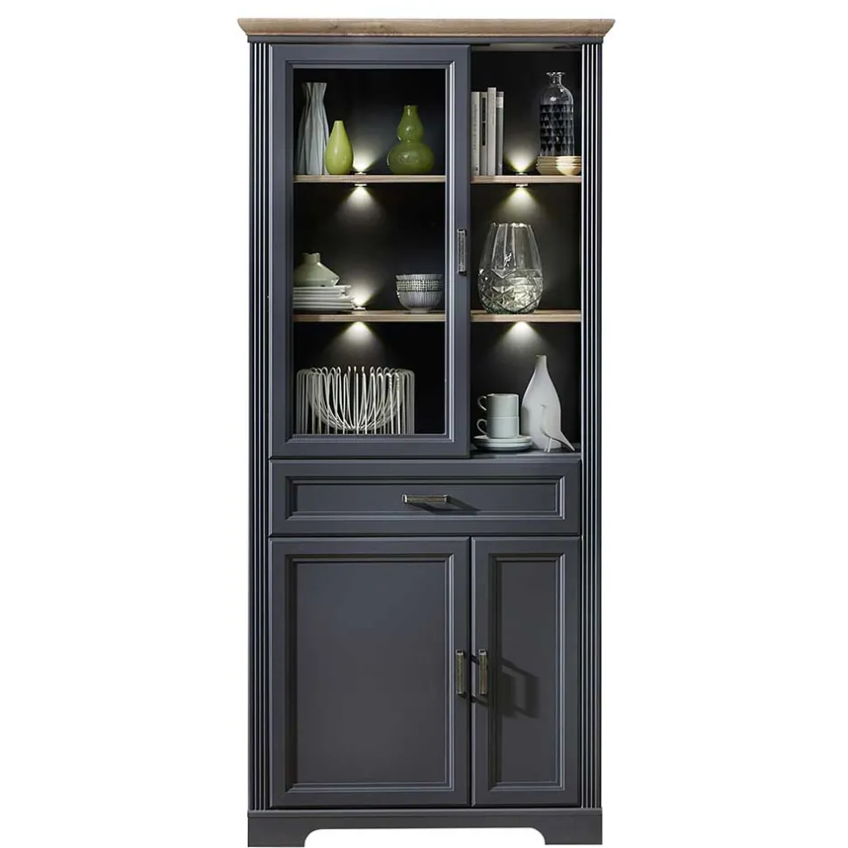 Pharao24 Wohnzimmer Vitrinenschrank Valgura> Wohnzimmervitrinen|Vitrinenschrank