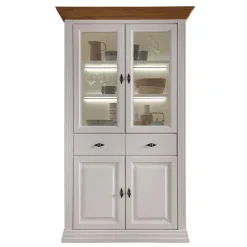 Massivholzmöbel|Vitrinenschrank*Pharao24 Wohnzimmer Vitrinenschrank Greeks