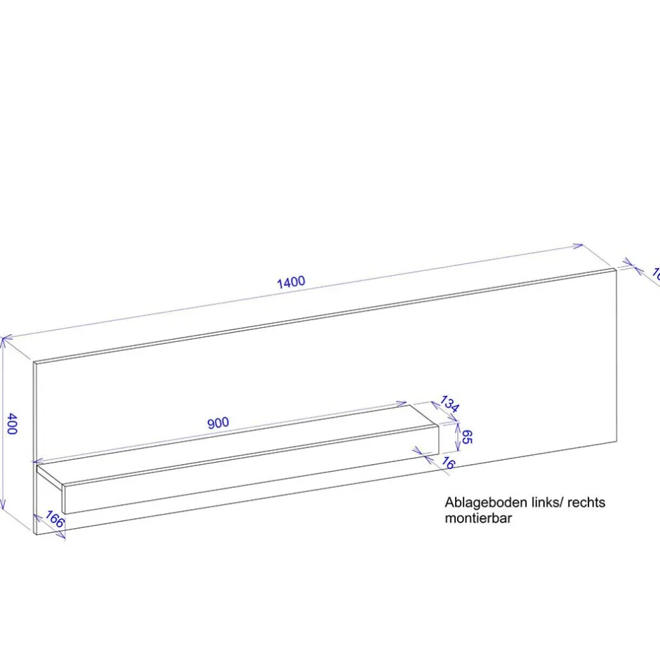 Pharao24 Wohnzimmer Wandpaneel Rascian> Hängeregale|Wandregale