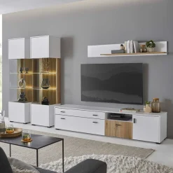 Pharao24 Wohnzimmer Wohnwand Saladd> Wohnwand 300 Cm|Moderne Wohnwände