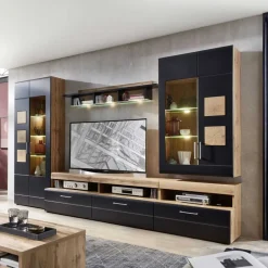 Pharao24 Wohnzimmeranbauwand Beldar> Moderne Wohnwände|Wohnwand 350 Cm