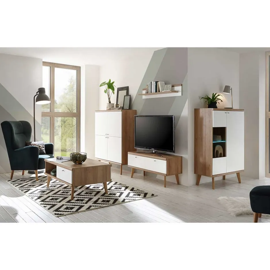 Pharao24 Wohnzimmermöbel Levanca> Massivholz Wohnwände