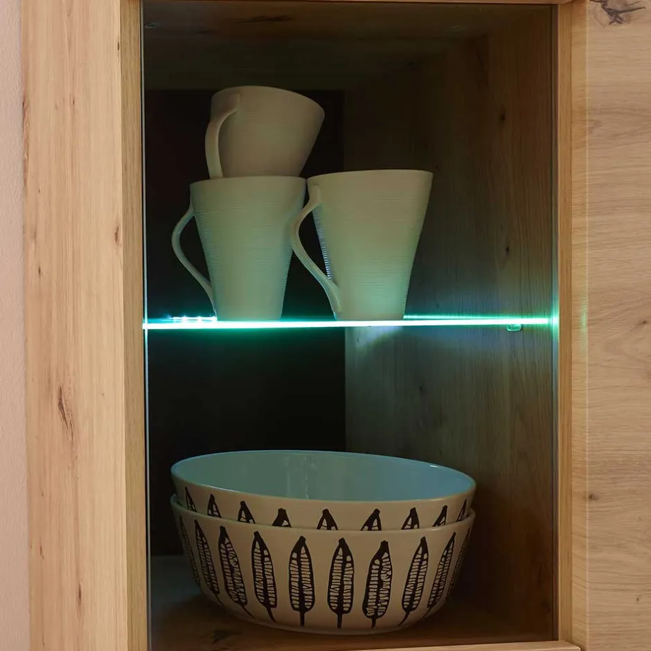 Wohnwand 250 Cm*Pharao24 Wohnzimmermöbel Tomya