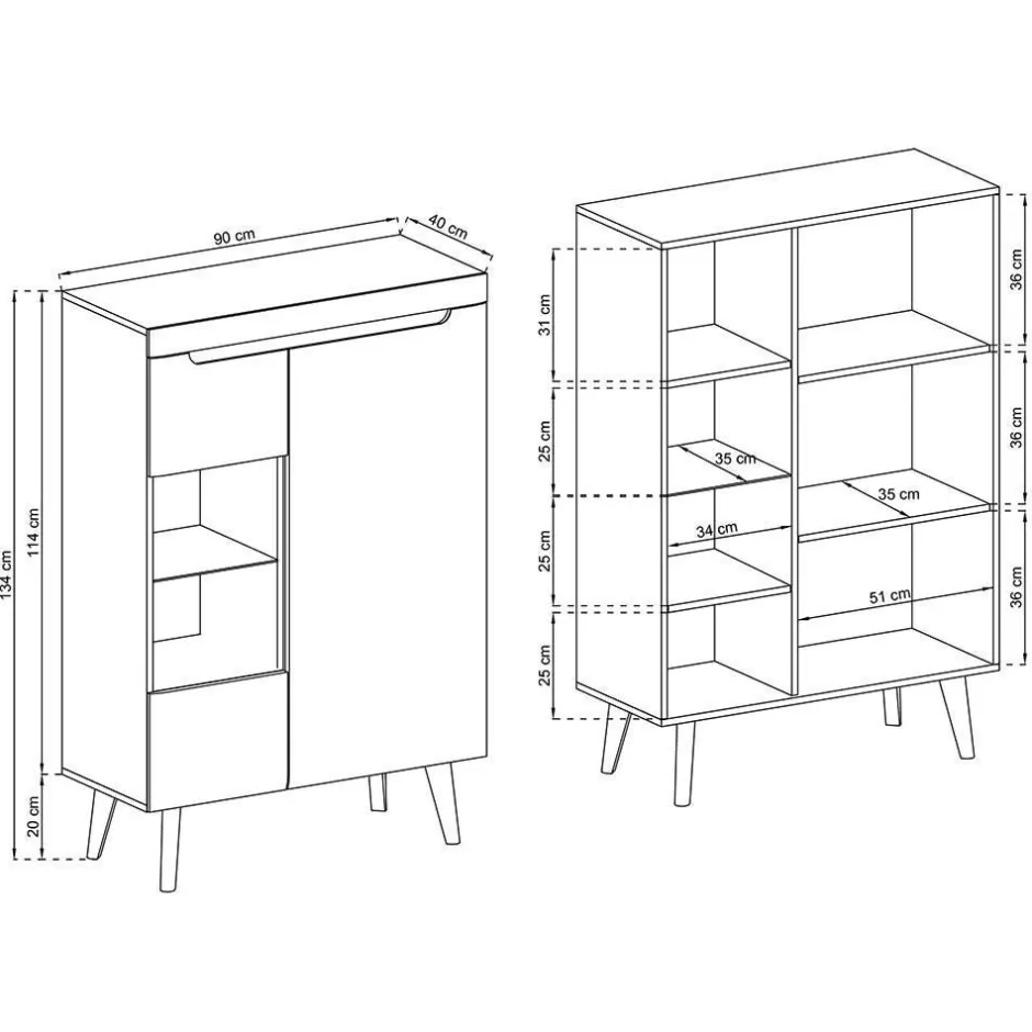 Wohnwand 250 Cm*Pharao24 Wohnzimmermöbel Tomya