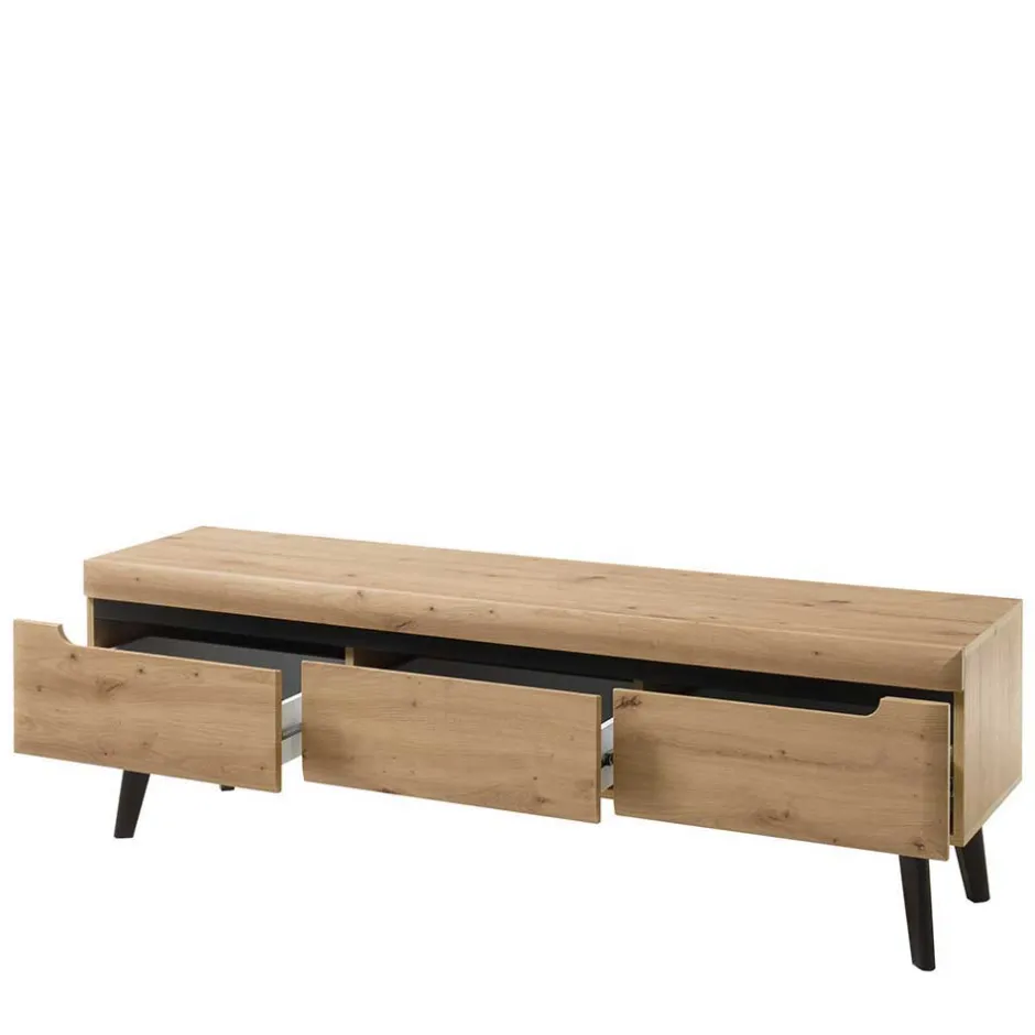 Wohnwand 250 Cm*Pharao24 Wohnzimmermöbel Tomya