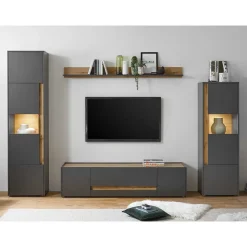 Pharao24 Wohnzimmermöbel Uzniana> Moderne Wohnwände|Wohnwand 250 Cm