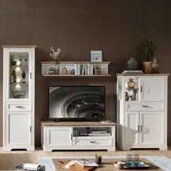 Wohnzimmerschrank|Wohnwand 300 Cm*Pharao24 Wohnzimmermöbel Vronata