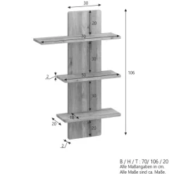 Hängeregale|Wohnzimmerregale*Pharao24 Wohnzimmerregal Amra