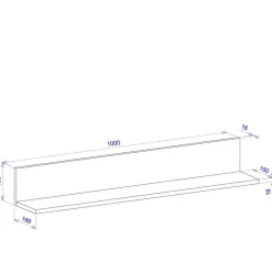 Wohnzimmerregale|Wandregale*Pharao24 Wohnzimmerregal Rascian
