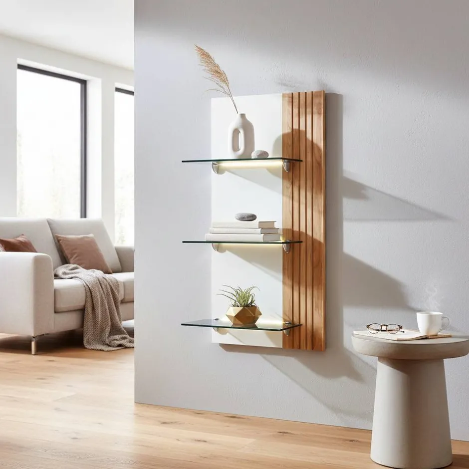 Wohnzimmerregale|Massivholzregale*Pharao24 Wohnzimmerregal Sibiuta