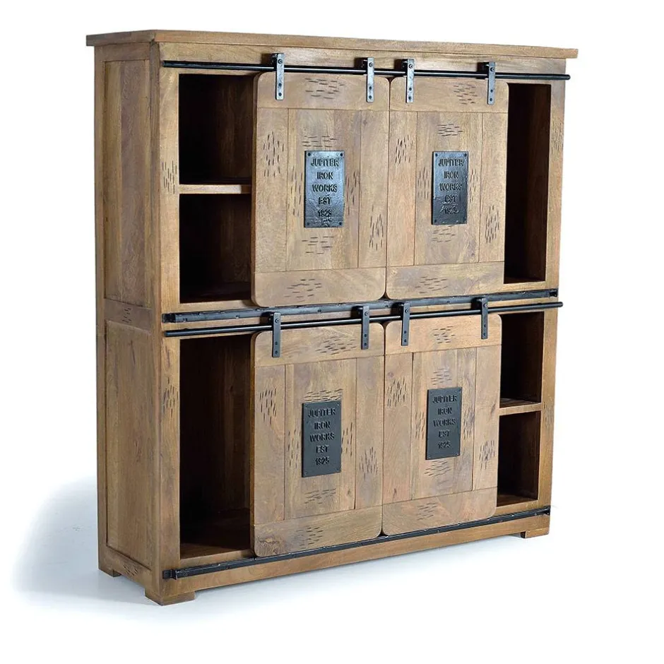 Wohnzimmervitrinen|Massivholz Schränke*Pharao24 Wohnzimmerschrank Ailunaro