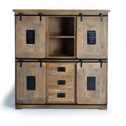 Wohnzimmervitrinen|Massivholz Schränke*Pharao24 Wohnzimmerschrank Ailunaro