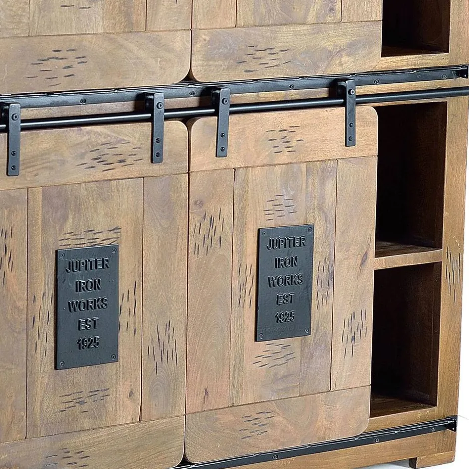 Wohnzimmervitrinen|Massivholz Schränke*Pharao24 Wohnzimmerschrank Ailunaro