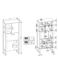 Pharao24 Wohnzimmerschrank Besi><noscript><img width=