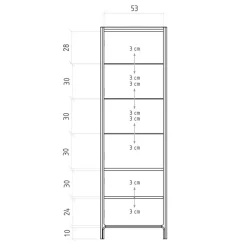 Stauraumvitrinen*Pharao24 Wohnzimmerschrank Koropi