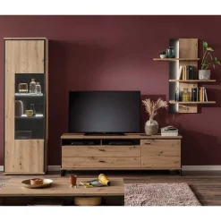 Wohnwand 250 Cm|Moderne Wohnwände*Pharao24 Wohnzimmerschrankwand Geronda