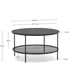 Glastische*Pharao24 Wohnzimmertisch Cusern