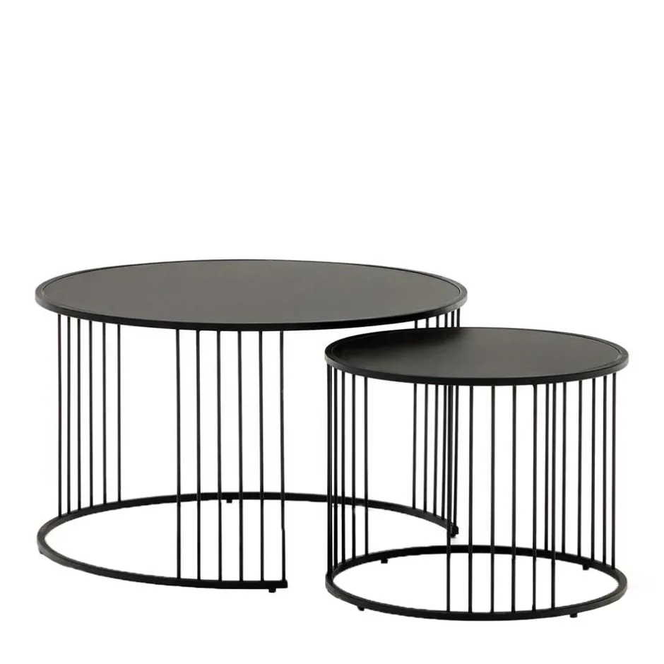 Pharao24 Wohnzimmertische schwarz Herbs> Glastische