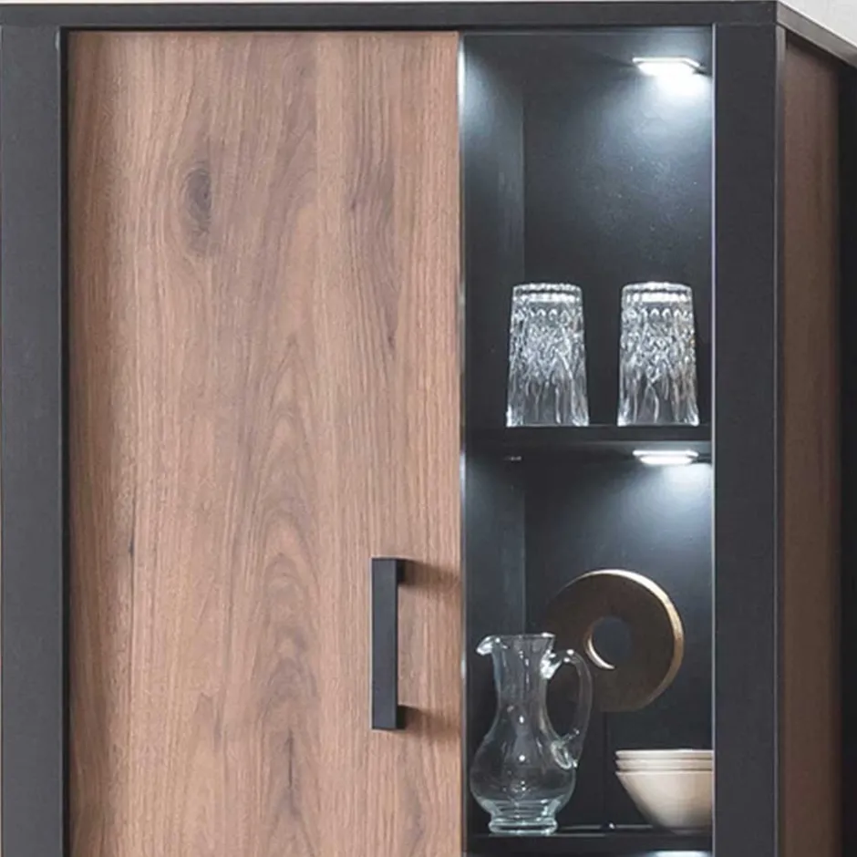 Pharao24 Wohnzimmervitrine Besi> Vitrinenschrank|Wohnzimmervitrinen