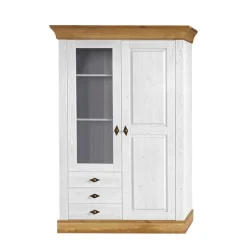 Massivholzmöbel|Wohnzimmerschrank*Pharao24 Wohnzimmervitrine Constanta