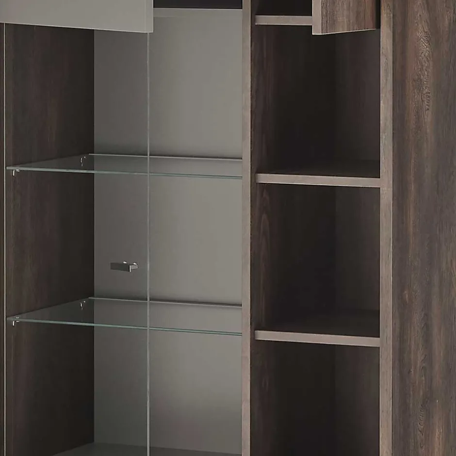 Pharao24 Wohnzimmervitrine Hanniba> Stauraumvitrinen|Büchervitrinen