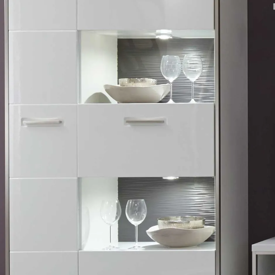 Wohnzimmerschrank|Vitrinenschrank*Pharao24 Wohnzimmervitrine Lefaria